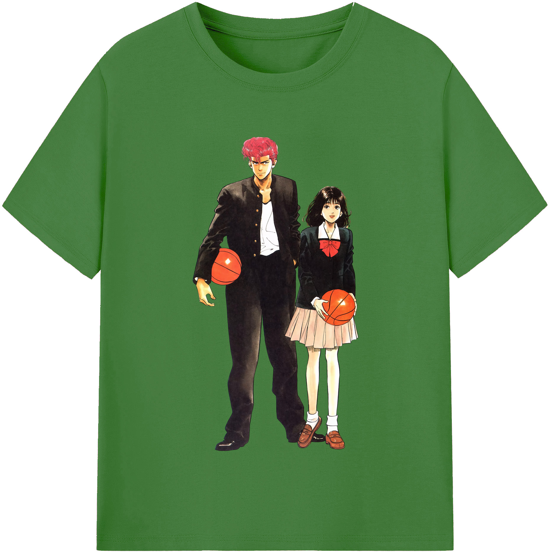 （画像用） SLAM DUNK／スラムダンク レディースカジュアルプリントTシャツ（綿100％）